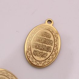 Pendant Necklaces Quran Vanyakad Stainless Steel Muslim Charm 2 Pcs /lot