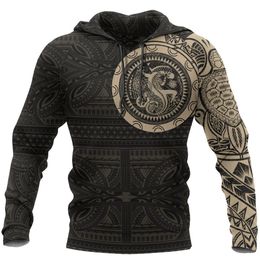 Men's Hoodies Sweatshirts Fashion Retro Men Viking Wolf And Dragon Tattoo 3D All Over Printed Mens Sweatshirt Unisex Vintage Long Sleeves 230203
