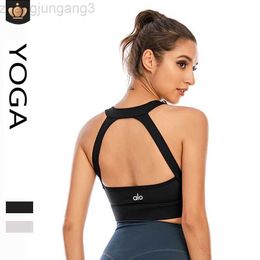Designer Brand Tank Top Al beauty back gathered fitness sports leisure vest shock absorption backless sports yoga bra 23GG