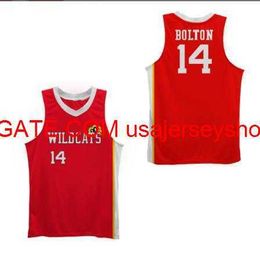 Vintage WILDCATS Troy Bolton #14 Rare movie version basketball Jersey Size S-4XL 5XL custom any name number jersey
