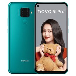 Original Huawei Nova 5i Pro 4G Mobile Phone 6GB RAM 128GB ROM Kirin 810 Octa Core Android 6.26" Full Screen 48MP OTG OTA 4000mAh Fingerprint ID Face Cell Phone