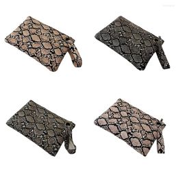 Evening Bags Large Capacity Clutch Bag Purse Exquisite Female PU Leather Handbag Casual Snake Pattern Pouch Ladies Banquet