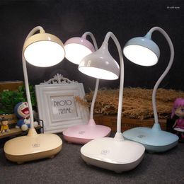 Table Lamps Led Desk Lamp USB Rechargeable Dimmable Study Children Kids Bedside Bedroom Living Room Reading 5W