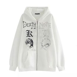 Womens Hoodies Sweatshirts Zipper hoodie death note kawaii direct sale Harajuku y2k jacket undefined kpop long sleeve clothes womens jack 230203B605