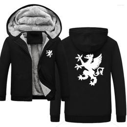 Men's Hoodies Medieval Gryphon Griffon Men Casual Zipper Sweatshirts Male Long Sleeve Hoodie Jacket Plus Size 5XL Sweatshirt