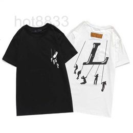 Men's T-Shirts Fashion Mens Designers Shirts Summer Shirt Crane Printing High Quality Hip Hop Men Women Short Sleeve ees Plus Size s-5xl G17J