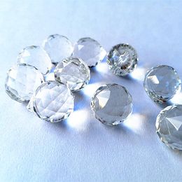 Chandelier Crystal 50pcs/lot Top Quality 15mm Glass Faceted Small Balls K9 Clear Lamp Part Curtain Accessories.