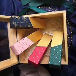 Gift Wrap 50pcs Bronzing Candy Box Lipstick Modelling Birthday Party Drawer Bags Wedding Gifts For Guests Chocolate Boxes