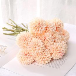 Decorative Flowers 30 Cm Artificial Flower Dandelion Ball Chrysanthemum Living Room Potted Arrangement Party Wedding Decoration