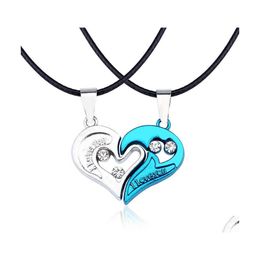 Pendant Necklaces Yin Yang Couples Paired Valentines Gift For Lovers Jewellery Women Men Necklace Vipjewel Drop Delivery Pendants Dhys0