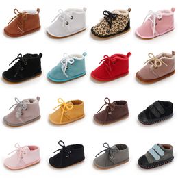 First Walkers Snow Baby Booties Shoes Baby Boy Girl Shoes Crib Shoes Winter Warm Cotton Anti-slip Sole born Toddler First Walkers Shoes 230203