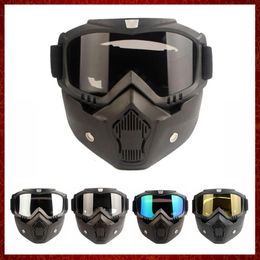 MZZ150 Motorcycle Riding Goggles Riding Mask Anti-fog Anti-UV Windproof Face Mask Snowmobile Goggles Skiing Riding Accessories