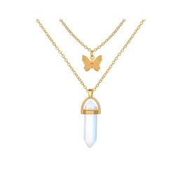 Pendant Necklaces Fashion Jewelry Double Layer Necklace Plastic Butterfly Choker Drop Delivery Pendants Dh25R