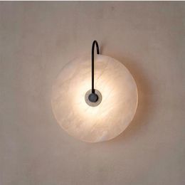 Wall Lamps Nordic Minimalist Marble Lamp Post Modern Luxury Corridor Staircase Bedroom El Bedside LED Decorative