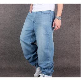 Men's Jeans Man HIP HOP Loose Pants Fashion Men High Quality Trousers Size 30-44 46Men's