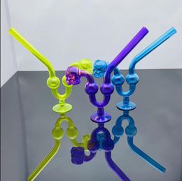 Hookah Smoking Pipe Colourful Classic bong Classic Coloured skull with base glass smoke pot accessories