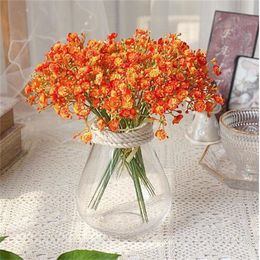 40 head Bouquet Artificial Plastic Flower Handmade Babysbreath Fake Plant Gypsophila Floral Arrange for Wedding Home Table Decor GC1885