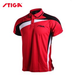 Outdoor TShirts 100% original Stiga Table tennis clothes sportswear quick dry short sleeved men Shirt Badminton Sport Jerseys Tshirt 230204