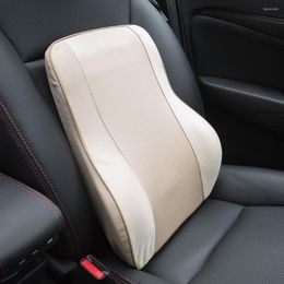 Pillow Lower Back Support Office Home Memory Foam Seat Chair Waist Lumbar Spine Beige Black