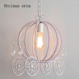 Pendant Lamps European Princess Rooms Crystal Chandeliers Restaurants Children's Girls' Bedrooms American Style Cartoon Cars