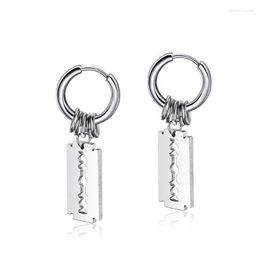 Hoop Earrings Hemiston Fashion Men Titanium Steel Knife Ear Nails Rock Punk Style Drops For Gift