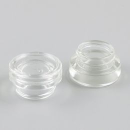 300pcs perfume bottle 3g Mini Clear Glass Facial Cream Jar 3ml Cosmetic Container