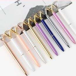 Large Diamond Crystal Pen 1.0mm Nib Rhinestone Pen Ballpoint Pen Student Stationery Office Business Gifts BallPen