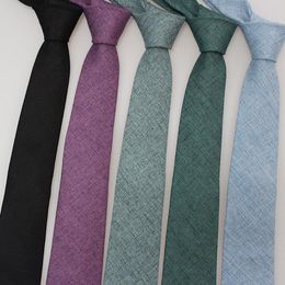 Fliegen Sitonjwly Nachahmung Leinen Solide Krawatten Für Männer Anzug Business Krawatte Schwarz Blau Gelb Krawatte Neckwear Party Gravata CravatBow