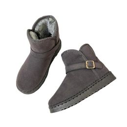Boots Plus Velvet Thick Snow Short 2023 Autumn And Winter Comfortable Flat Shoes A Pedal Women's Cotton