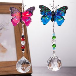 Decorative Figurines Hanging Decoration For Home Decor Pendant Ornament 1PCS Window Sun Catchers Prisms Butterfly Crystal Accessories