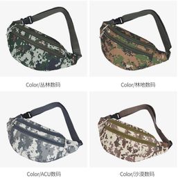 Casual Waist bag Camo waterproof Tactical waistpack gym fitness Belt Pack Running Phone Waistbag Fanny Hip Pack Outdoor sports Sling Chest bags