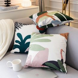 Pillow Nordic Green Plant Velvet Design S Double-sided Printing Paradise Series Pillowcase Home Textile Products