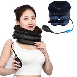 Slimming Belt Air Cervical Traction 1 Tube Neck Stretcher Inflatable Massage Support Cushion Devices Orthopedic Pillow Collar Pain Relief 230204