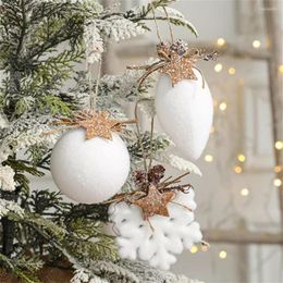 Party Decoration Craft Foam Ball Snowflake Bell Christmas Gift Balls Tree Decor Ornaments Hanging Pendants