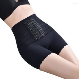 Women's Shapers Women Ice Silk High Waist BuLifter Shapewear With Hooks Tummy Control Seamless Body Shaper Shorts Corset Underwear