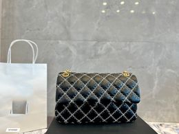 Classic CF gold ball bag sheepskin chain bag gold coin bag women's luxury bag purse black and white two Colour star same model