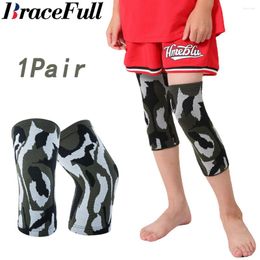 Knee Pads 1Pair Knit Compression Sleeves Kids Brace Gym Support Child Sports Protection For Teenagers Boys And Girls Football