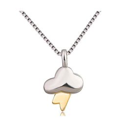 Pendant Necklaces Cloud For Women Sier Chain Necklace Birthday Gift Jewellery Lightning Vipjewel Drop Delivery Pendants Dhnr8