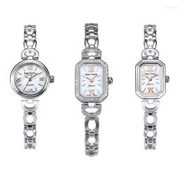 Avanadores de pulso hipoalergênico 925 STERLING SLATER FEMNIES RELÓGIOS MUNIELAS JOIXAS DE JOIXAS ELEGANTES Ladies Bracelete de zircula