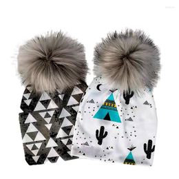 Hair Accessories Fashion Born Baby Children Hat Cap For Girls Pompom Care Infant Toddler Hats Bonnet Skullies Beanies Kids Boys