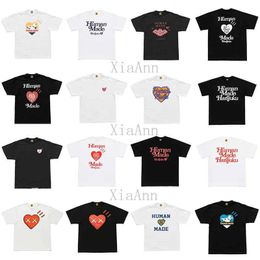 Designer moda luxuria humana fabricada camiseta tees gráficos homens mulheres verão slub algodão roupas de camiseta harajuku streetwear tshirt hip hop gym roupas