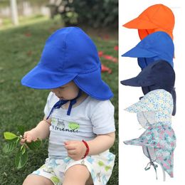 Hair Accessories SPF50 Baby Boy Sun Hat Adjustable Summer Cap For Travel Beach Girl Kids Infant Children Quick-Dry Hats