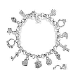 Charm Bracelets For Women Hollow Beads Exquisite Bracelet Fine Jewellery Wedding Birthday Gift Drop Delivery Otbht