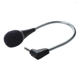 Microphones Wholesale5pcs Mini 3.5mm Flexible Microphone For PC/Laptop/Skype