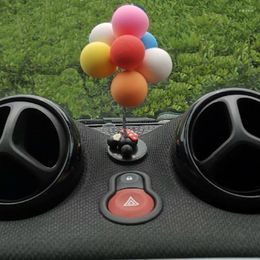 Interior Decorations Car Colourful Balloon Ornament Pendant Dashboard Decoration For Smart 451 453 Fortwo Forfour Mini Cooper JCW Accessories