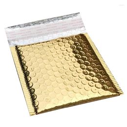 Christmas Decorations 40Pcs Bubble Postage Bags Envelopes Package Birthdays Bright Surface Gifts Bag 15X13Cm 4Cm (Gold)