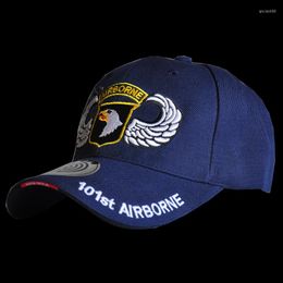 Ball Caps 101 Airborne Baseball Cap Men Embroidery Army Tactical Snapback Gorras Adjustable Unisex Casual Trucker Hat Hiking Hunting