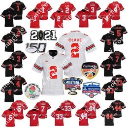 NCAA Ohio State Buckeyes Football Jersey Justin Fields J.T. Tuimoloau C.J. Stroud Chris Olave Julian Fleming Garrett Wilson Jack Sawyer