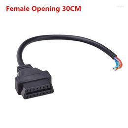 10pcs/lot J1962 OBD2 16Pin Male Plug Connector Extension Adapter OBD Cable 16 Pin 2 Adaptor Opening Female