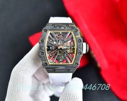 2023New designer watches Sport hollow out streamlined watch RM12-01 NTPT Tourbillon manual chain movement size about 51x42x15mm sapphire mirror mens watches
